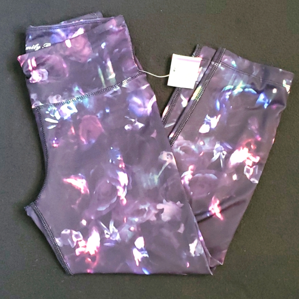 Emily B Activewear Pants, floral, small